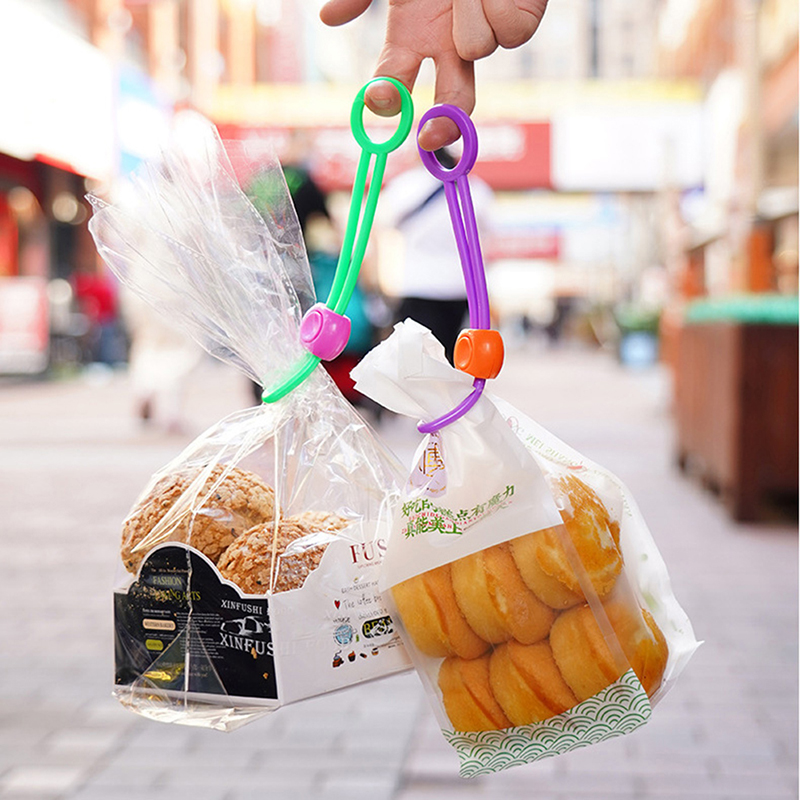 Multi-purpose Sealer Elastic Hangable Reusable Kitchen Storage Tool for Food Bag,Kitchen Accessories Luolong.