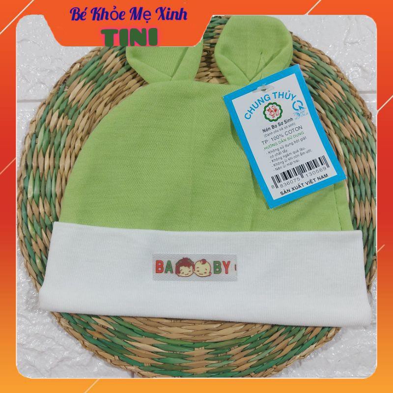 Nón bo sơ sinh Cotton co giãn cho bé