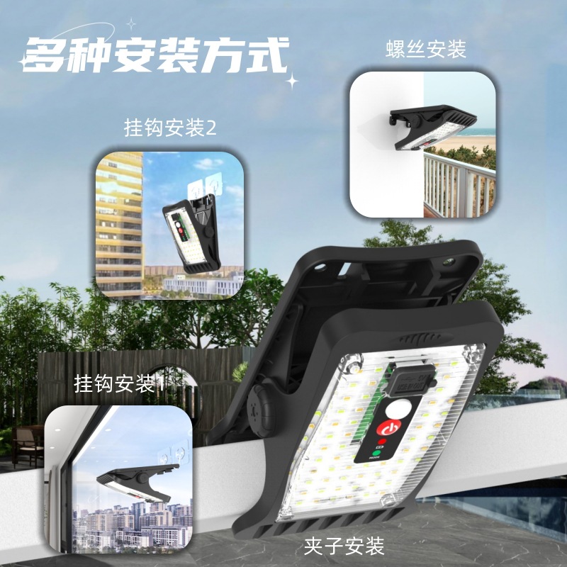 Windfall%2070LED%20Outdoor%20Solar%20Clip%20Lamp%20IP64%20Waterproof%20Motion%20Sensor%20Light%20for%20Wall%20Lighting%20Camping%20Garden%20-%20Image%203