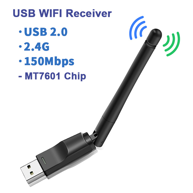 Gy mt7601 mini usb wifi adapter 150mbps wireless network card rtl8188 network card wi-fi receiver for pc desktop laptop 2.4ghz