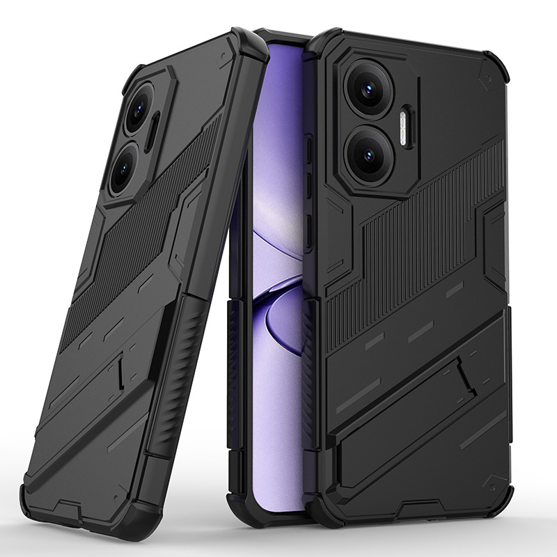 Xiaomi Redmi Turbo 4 Pro/Xiaomi Poco F7 Case with Kickstand, Military-Grade Shockproof Ultra-Thin Slim Fit Hard Cover for Xiaomi Redmi Turbo 4 Pro/Xiaomi Poco F7.