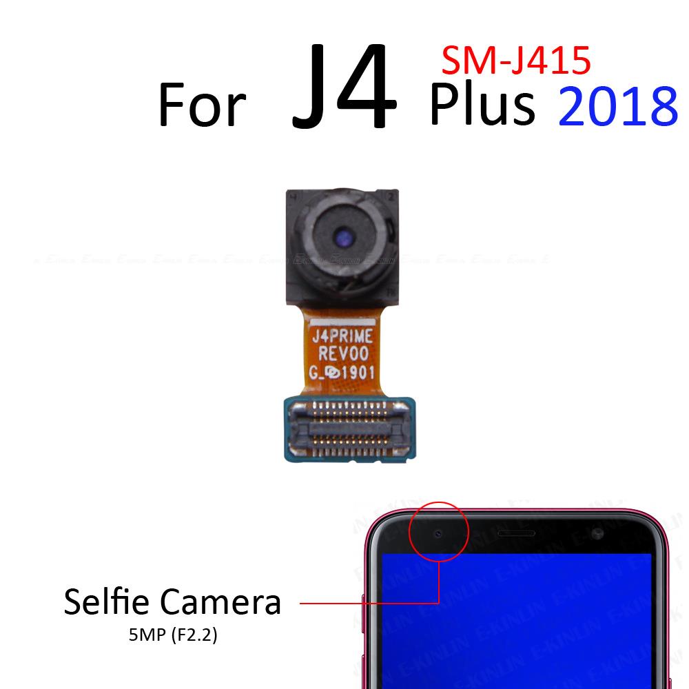 Rear Back Main Front Facing Selfie Camera For Samsung Galaxy J8 J6 J4 Plus J2 Pro 2018 Big Small Module Ribbon Flex Cable Repair Parts