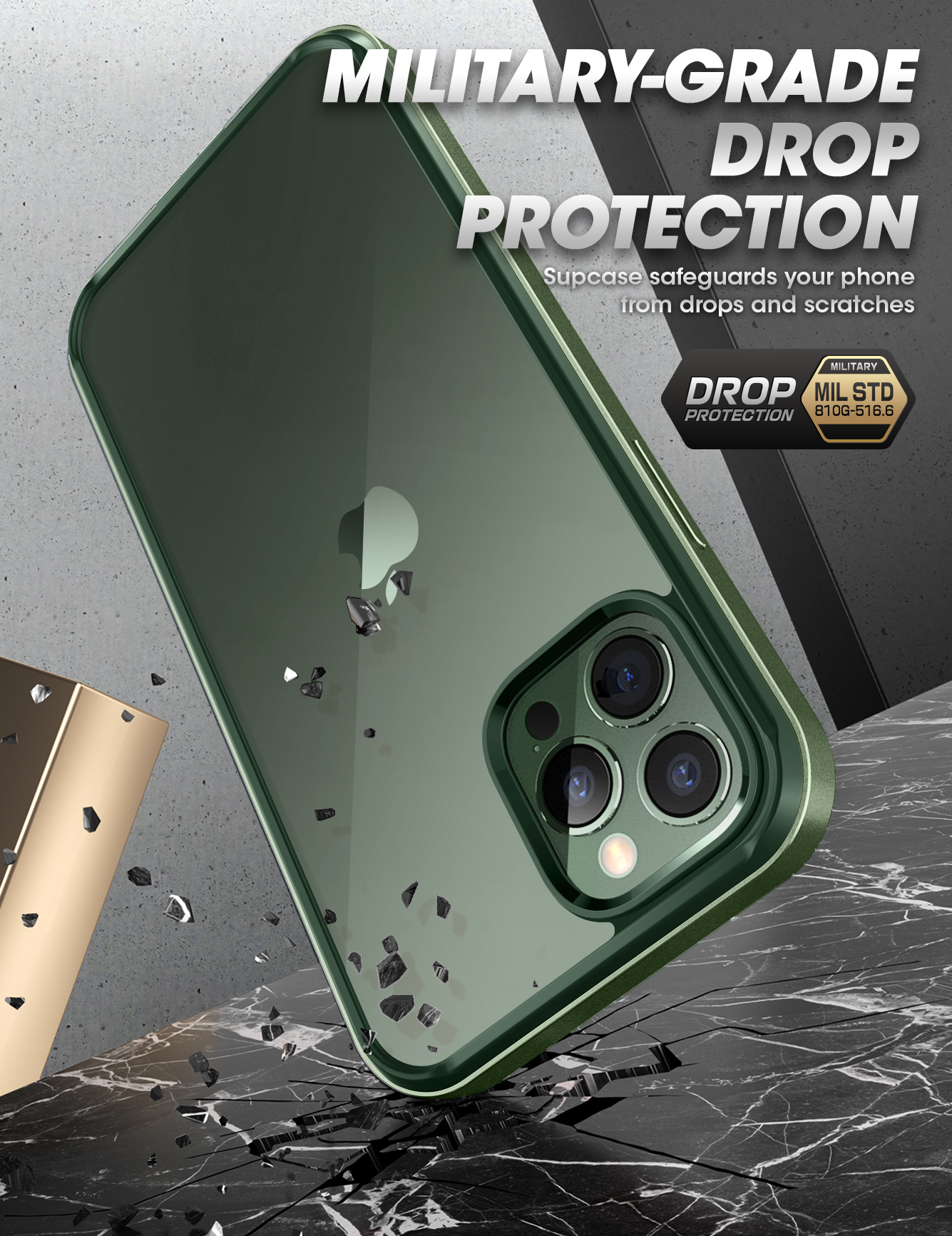 SUPCASE Ốp Lưng Sê-ri UB Edge Pro Cho iPhone 13 Pro Max (Phiên Bản 2021) Ốp Bảo Vệ Trong Suốt Khung Mỏng 6.7 Inch Có Tích Hợp Bảo Vệ Màn Hình