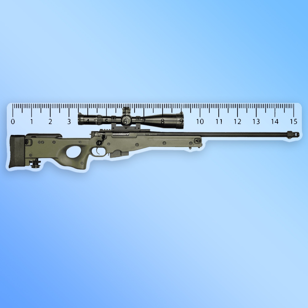 Mô hình thước kẻ học sinh 15cm in free fire cs go counter strike cf game hành động