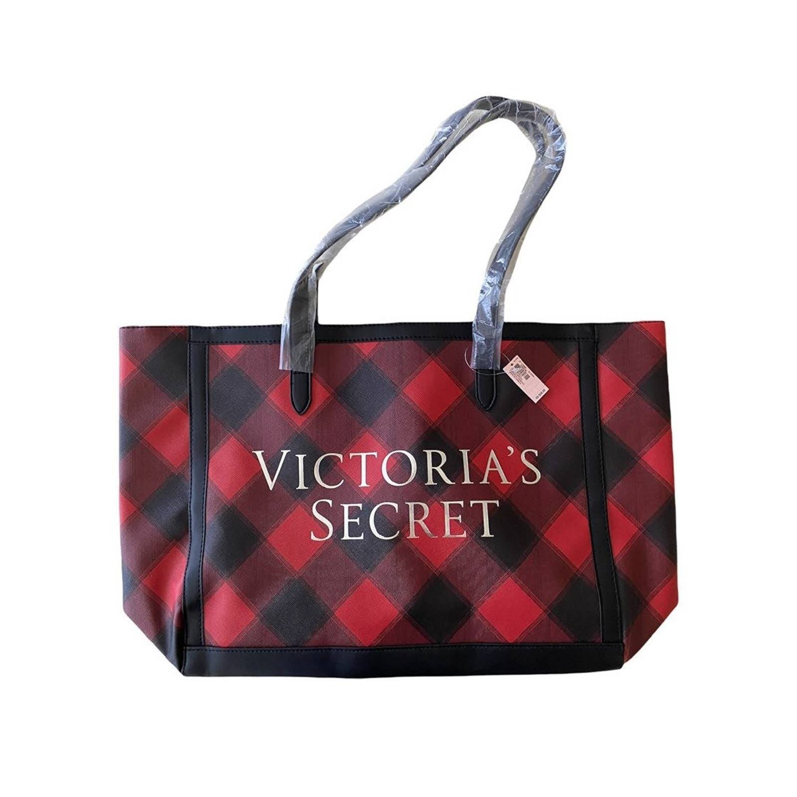 Victoria's Secret Black Red Floral Tote Bag – Elegant Home & Beauty Store