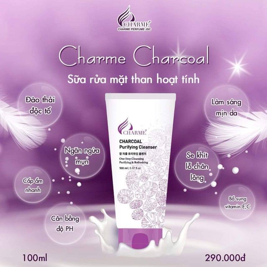 Sữa rửa mặt than hoạt tính 100ml