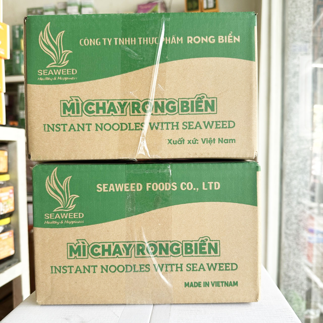Mì chay rong biển Seaweed gói 75g [Thùng 12 gói]