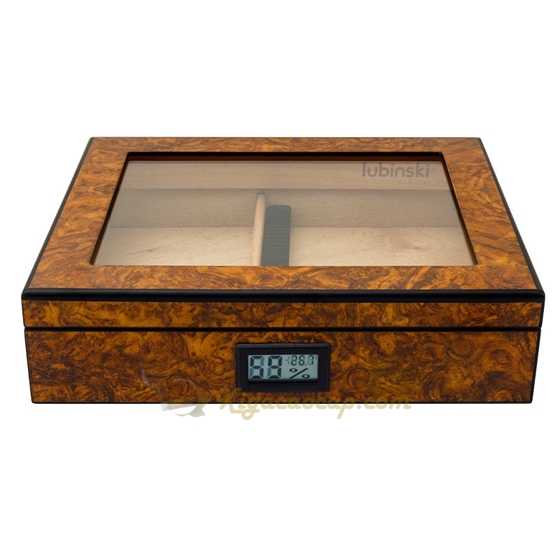 Hộp giữ ẩm xì-gà Lubinski mini chứa 25 điếu
