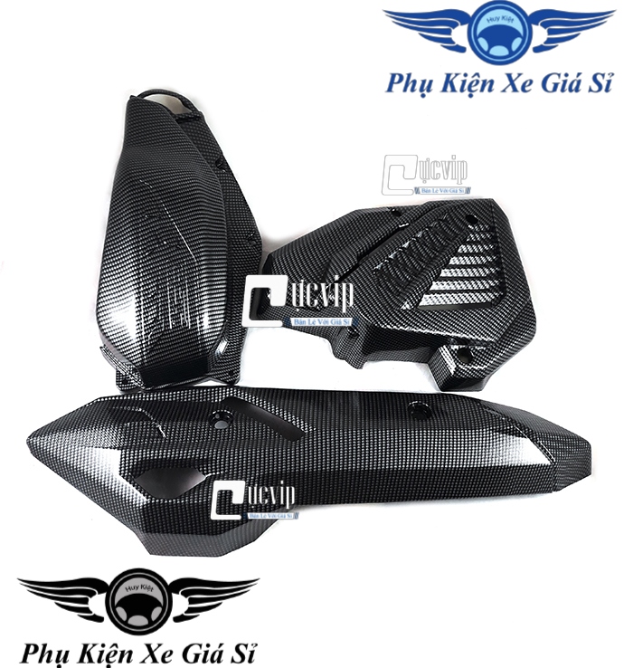 Combo 3 Món Carbon Bảo Vệ Vario/Click 2015-2017 (01 Che Pô, 01 Che Pô E, 01 Che Quạt Gió) MS1368