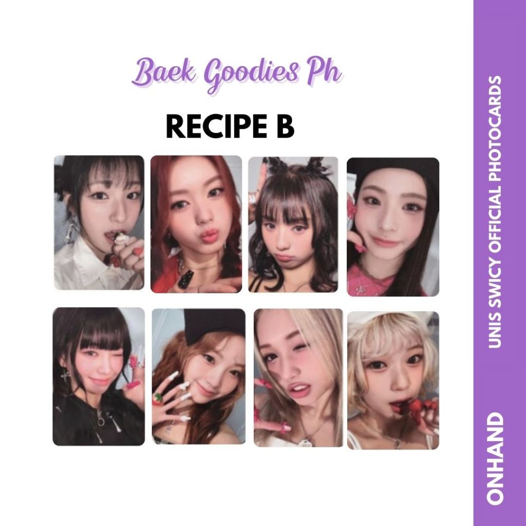 Unis Swicy Official Photocards Korean Idol Group Members Archive
