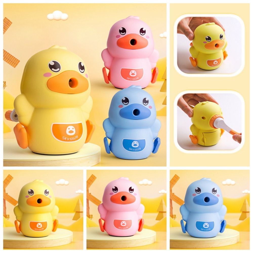 Mmluck bút chì dụng cụ cắt gọt bút chì quay tay Phác thảo Bút chì mài cơ học vẽ con vịt bút chì mài văn phòng phẩm dành cho sinh viên