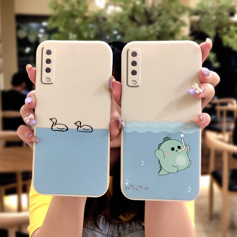 Dirt-resistant%20Durable%20Phone%20Case%20For%20Samsung%20Galaxy%20A7%202018/A750%20Soft%20Case%20Waterproof%20Simplicity%20protective%20Anti-knock%20-%20Image%203