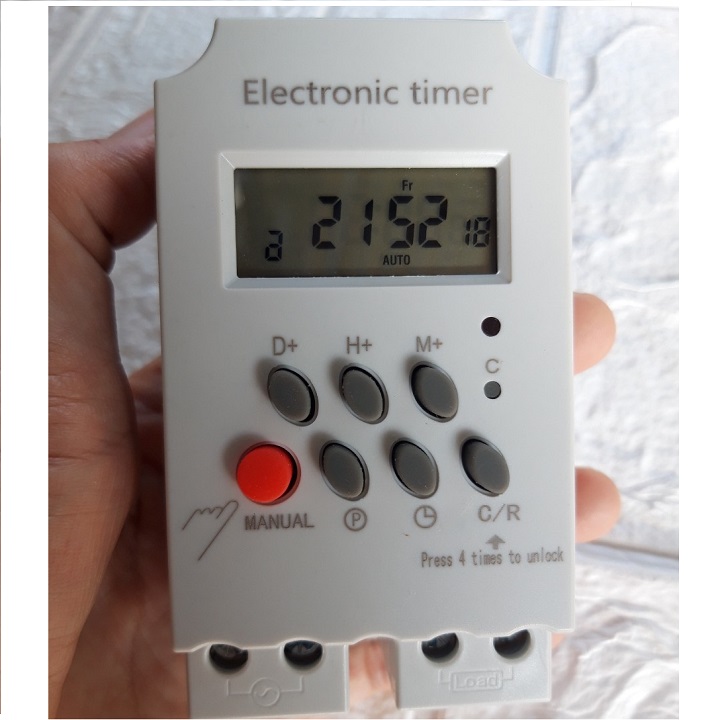 Bộ điều khiển phun sương tự động (van điện từ 8 ly + hẹn giờ tắt mở)