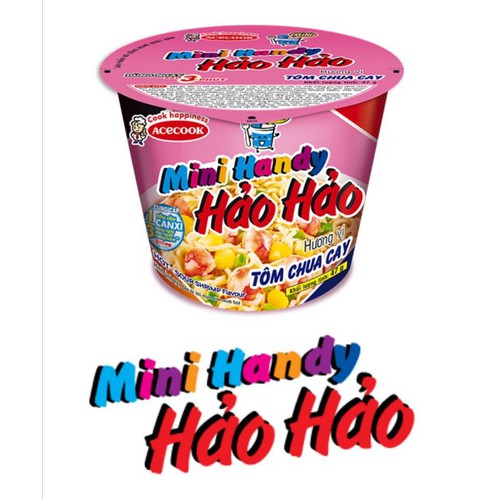 Mì Ly Hảo Hảo Handy Mini vị Tôm Chua Cay 47 gram