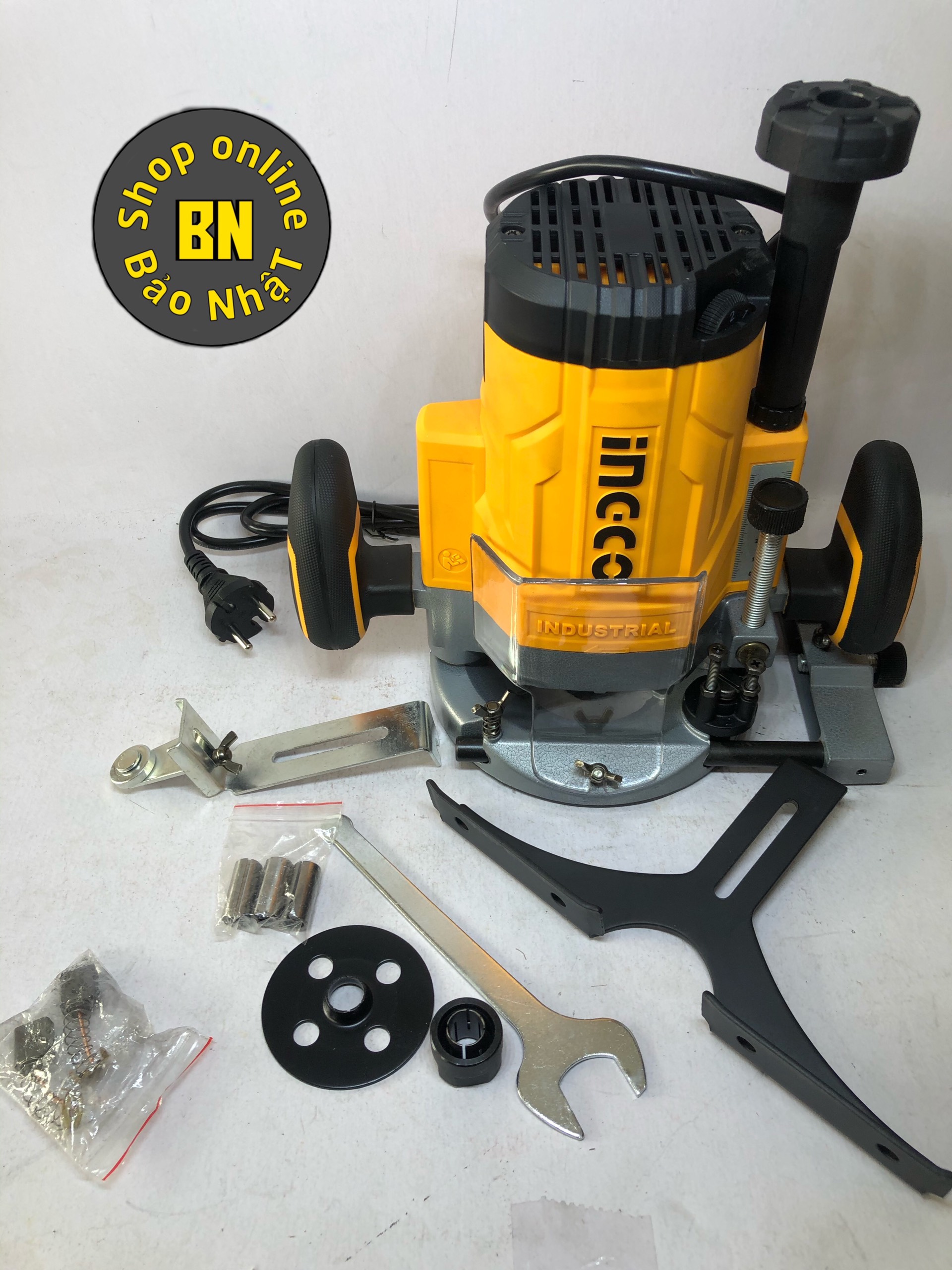 [Mã LIFEXANH03 giảm 10% đơn 500K] [Chính Hãng] Máy phay gỗ 2200w INGCO RT22008 -SHINSTORE
