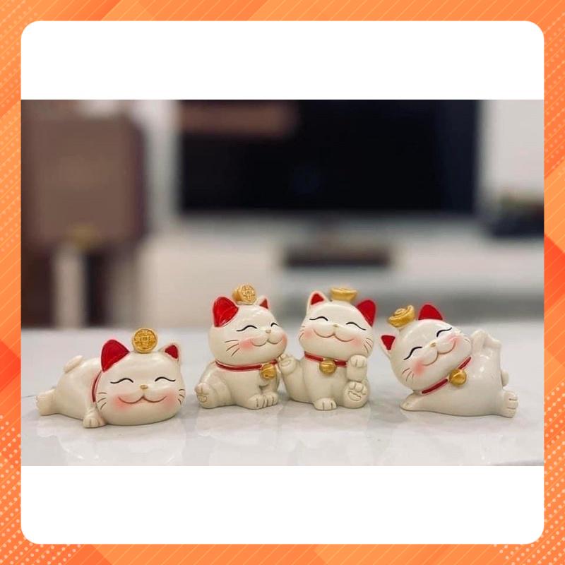 Sét 4 chú mèo thần tài