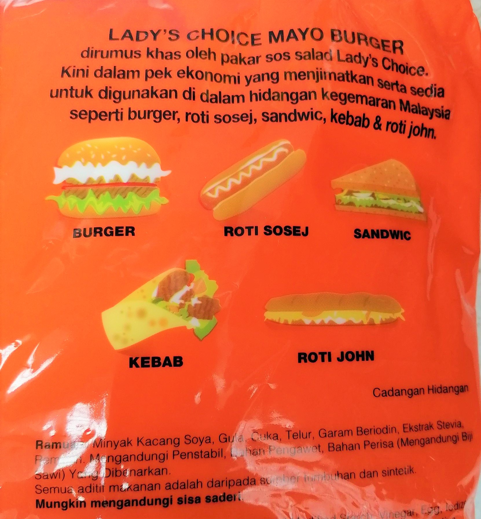 [TÚI 3 Kg] XỐT MAYONNAISE [Thailand] LADY'S CHOICE Mayo Burger (halal)