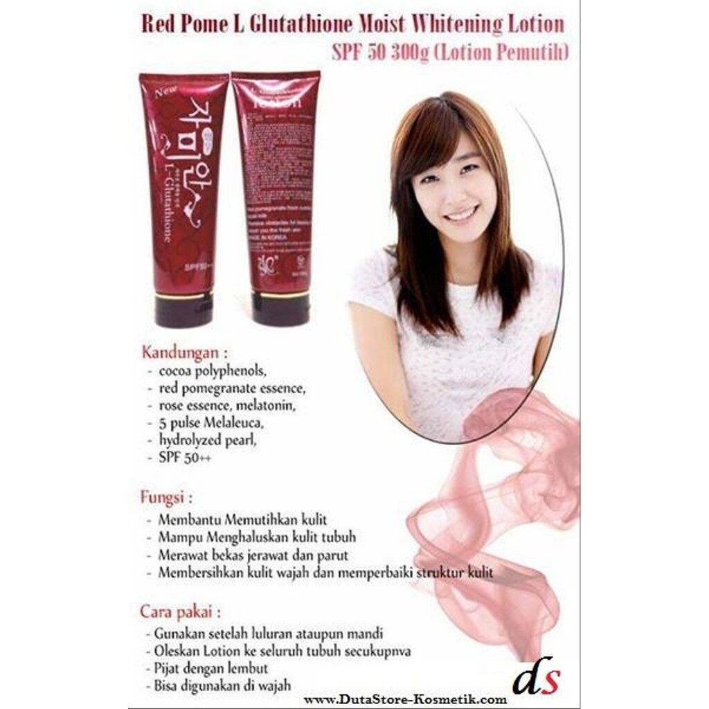 L-GLUTATHIONE Red Pomegrate Moist Whitening Lotion Korea SPF50 Korean  Moisturizing Spf50 Lotion Moisturizing Sun Protection Lotion - Lazada