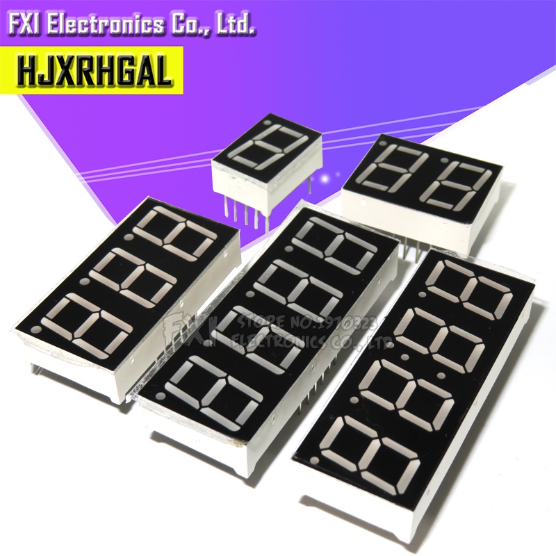 5 cái Ống kỹ thuật số đoạn anốt chung cực âm chung như màu đỏ 1 2 3 4 bit thời gian Ống kỹ thuật số 0.56 inch 12 kim Màn hình đèn LED đỏ mạch tích hợp