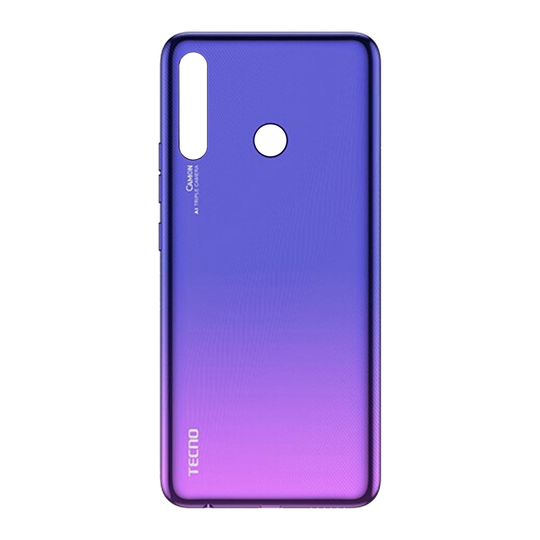 Tecno Camon 12 Air Back Body Casing Housing Replacement Battery Cover With Power and Volume Buttons For Camon 12 Air - Purple