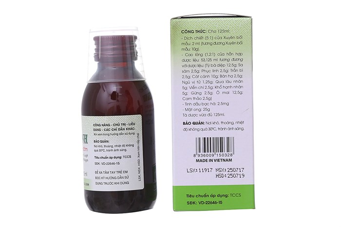 Siro Bảo Thanh- bổ phế, hóa đờm (chai 125ml)