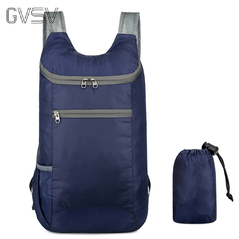 GVSV Ba lô gấp gọn nhẹ Ba lô du lịch ngoài trời siêu nhẹ gấp gọn