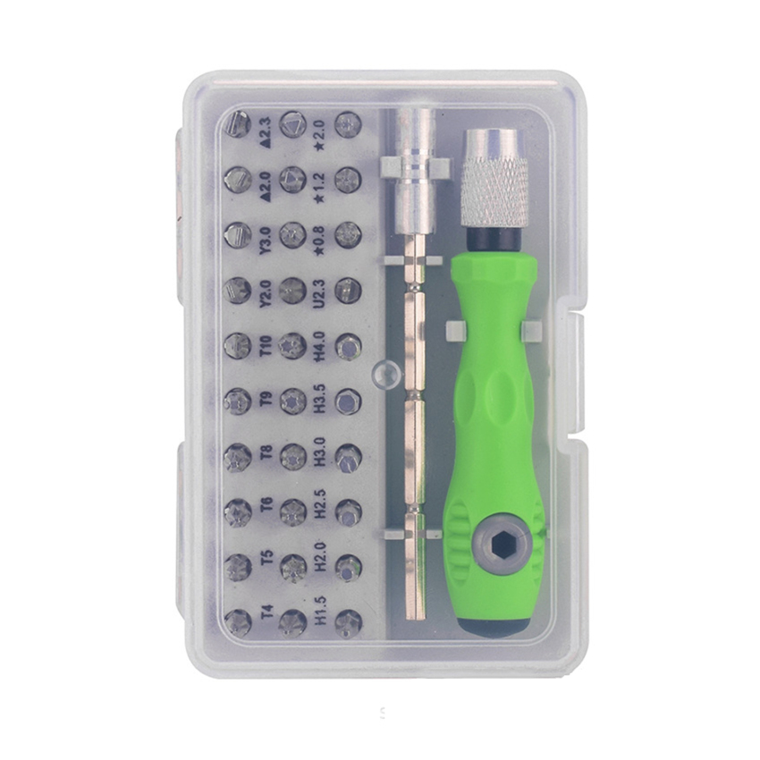 32 In 1 Multifunctional Screwdriver Combination Household Portable Cross Shaped M/A/G/N/E/T/I/C Screwdriver Set Maintenance Tool