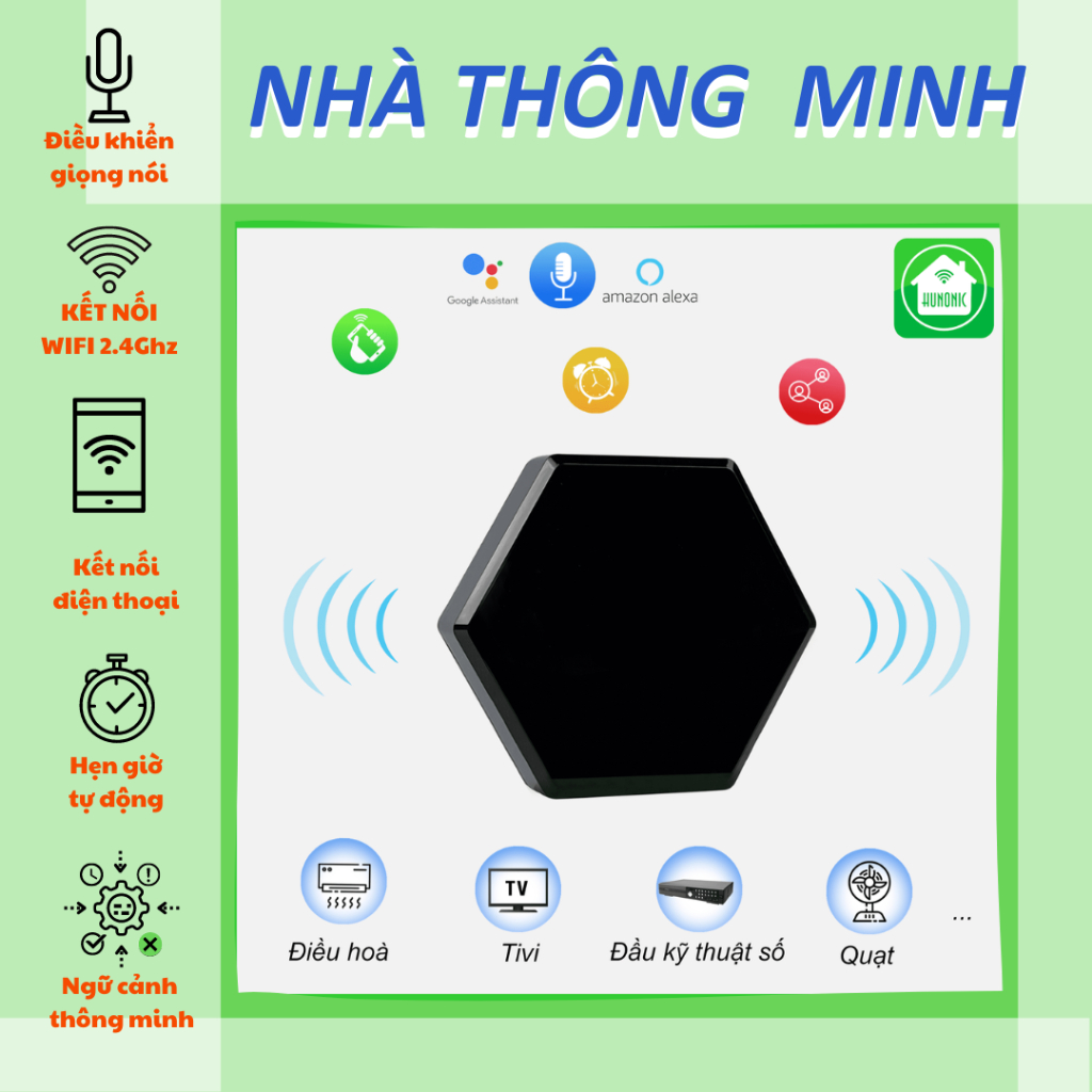 Bộ điều khiển hồng ngoại ir smart việt nam điều khiển tivi, điều hòa, đầu kts, quạt... từ xa trên điện thoại _h3