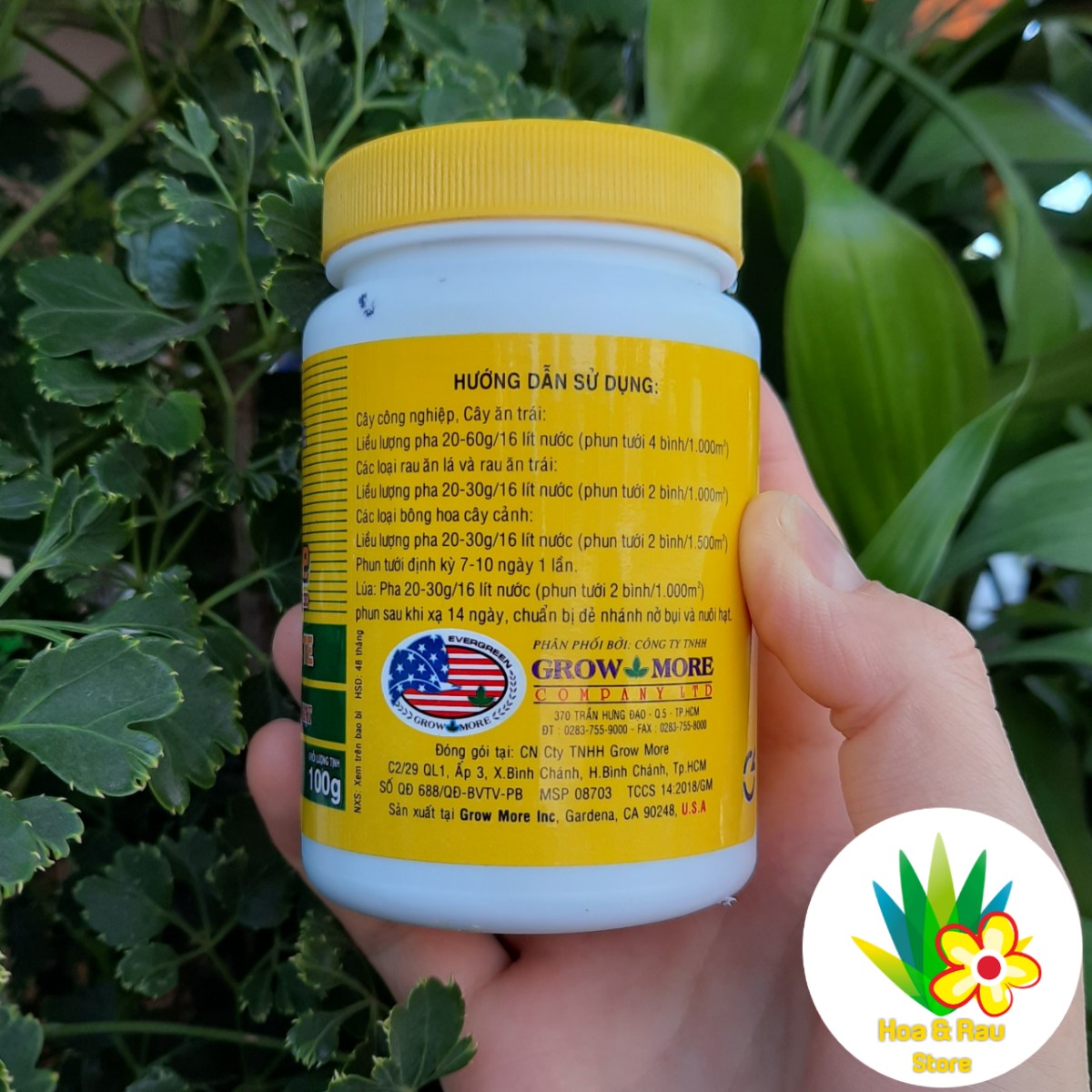 PHÂN BÓN LÁ GROWMORE (USA) - 20.20.20 TE 100GR