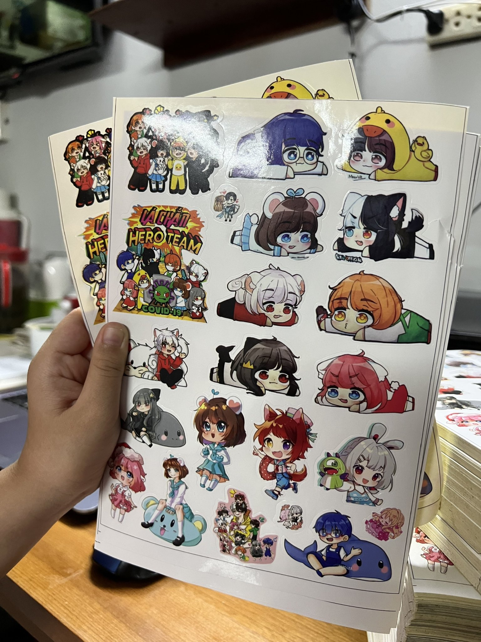Sticker/Hình dán Hero Team 3