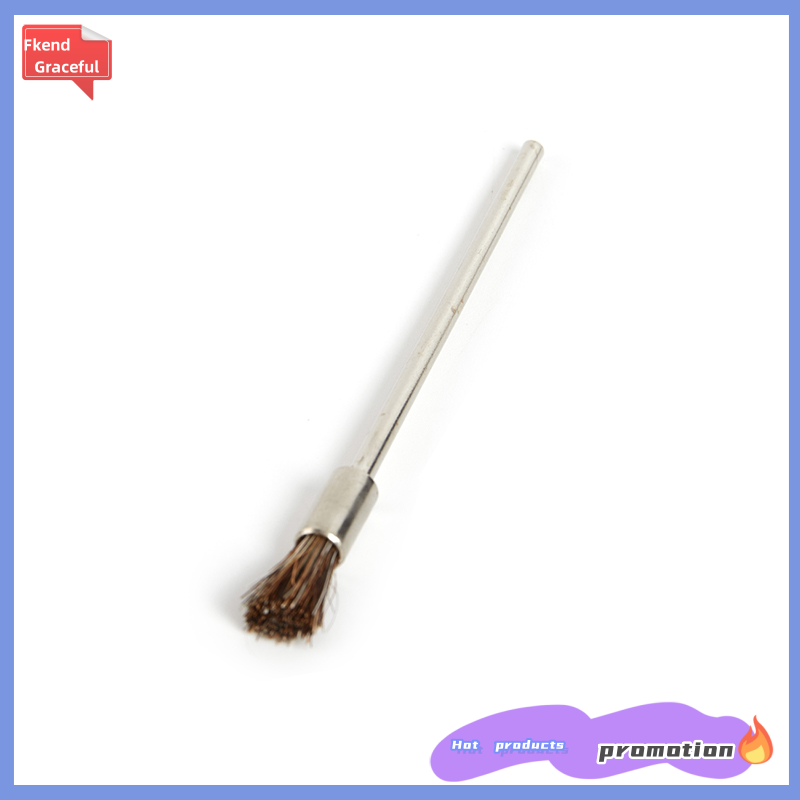 Fkend Pen Wire Brush 100mm Long Shank Cleaning Brushes Rotary Tool Rust Paint Removal