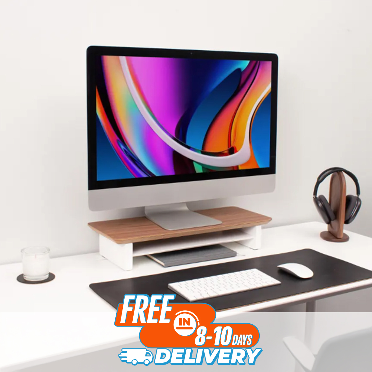 Maple Monitor Stand Wooden Monitor Riser Maple Desk Organizer ...