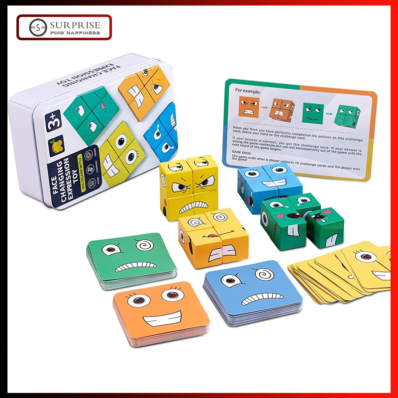 Facial Expression Change Cube Building Blocks Building Blocks Matching ...