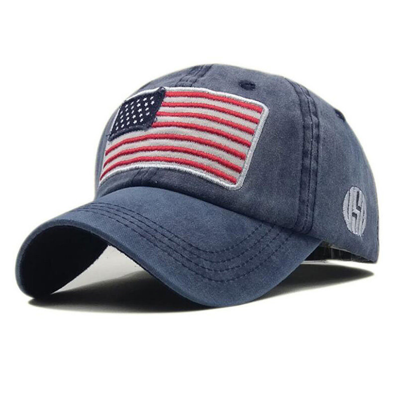 Minwen USA American Flag Patch Hat Military Tactical Operator Detachable Baseball Cap