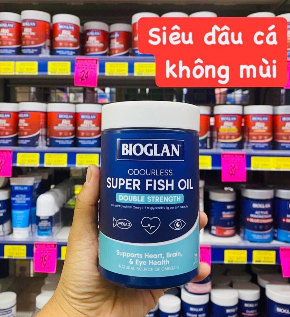 DẦU CÁ BIOGLAN Super Fish Oil 2000mg 200 Viên