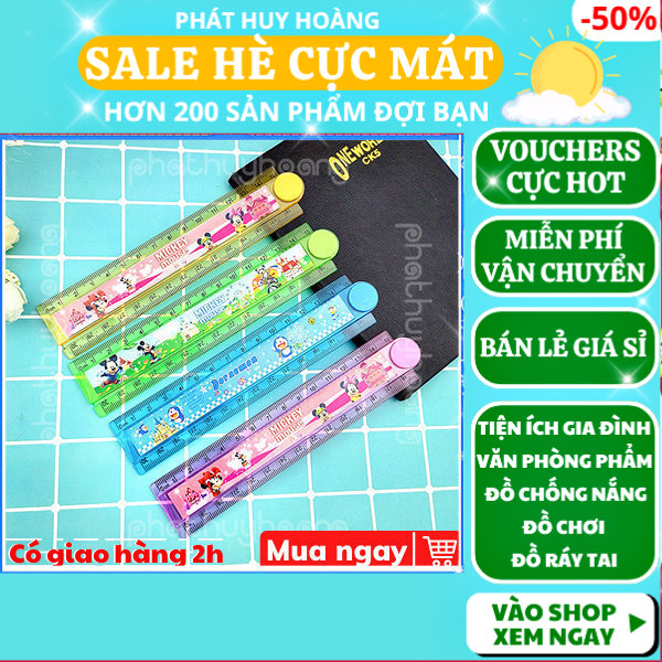 Combo 2 cây thước gấp 30 cm 📏 freeship 🚛 có video thật 🎥 thước gấp 30 cm cực tiện lợi cho bé - phát huy hoàng
