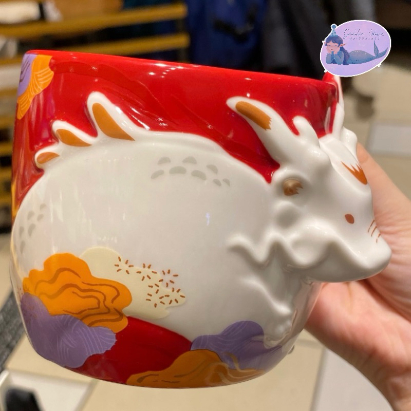 [𝑪𝒐́ 𝑺𝒂̆̃𝒏] STARBUCKS CỐC SỨ ZODIAC DRAGON CERAMIC MUG 355ML / 59ML