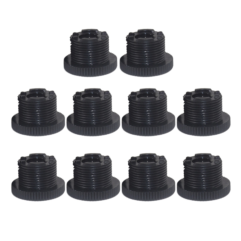 10Pieces 3/8" Female to 5/8" Male Microphones Mics Stands Adapter Thread Screws