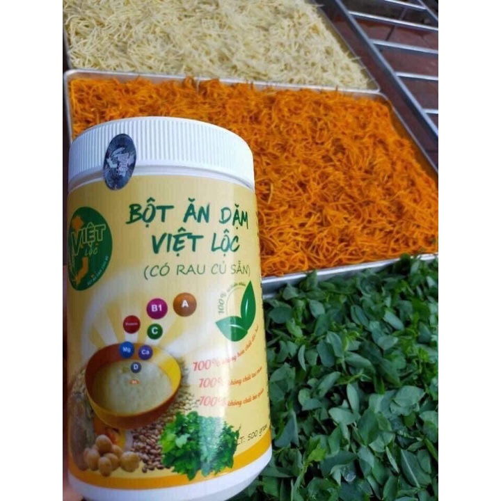 Combo 1 cháo vỡ+1 bột ăn dặm có rau