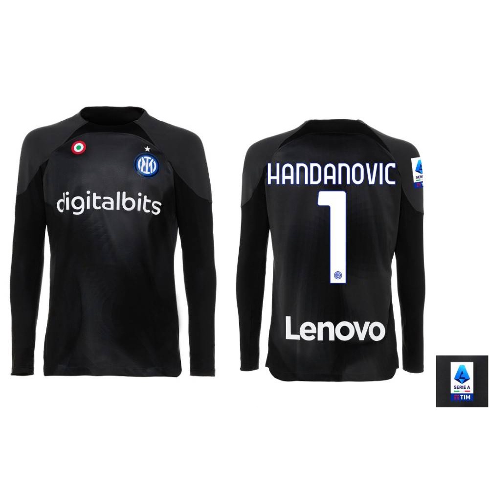 Inter Milan No1 Handanovic Home Long Sleeves Jersey