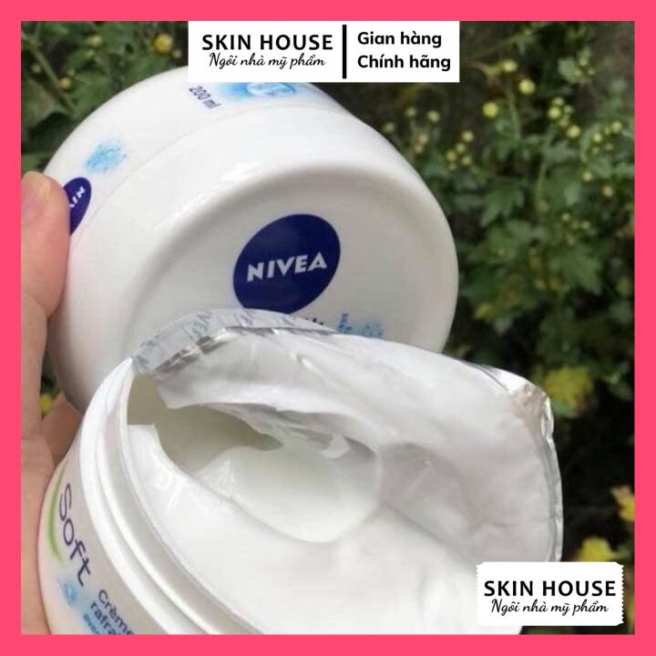 Kem dưỡng ẩm làm mềm da Nivea Soft của Đức 200ml