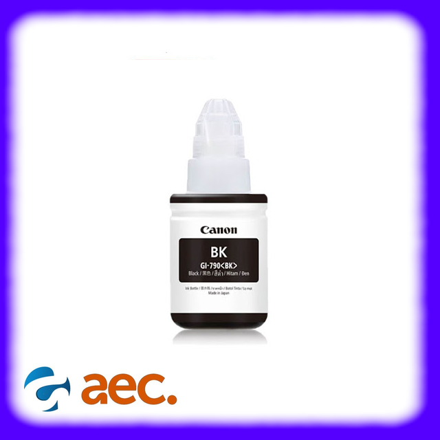 Mực in chính hãng Canon GL-790 BK - Màu đen (hàng bóc máy) dùng cho máy in G1000 / G1010 / G2000 / G2010 / G3000 / G3010