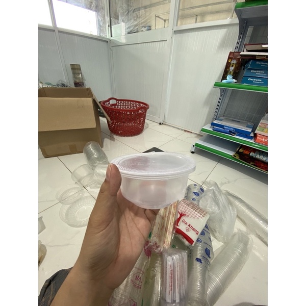 50 hộp nhựa, thố nhựa chè/ thố xôi chè / thố làm chè đầy tháng -500ml