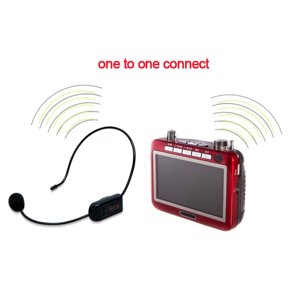 Micrô không dây FM Tai nghe bộ đàm phóng thanh Mic cho Loa
