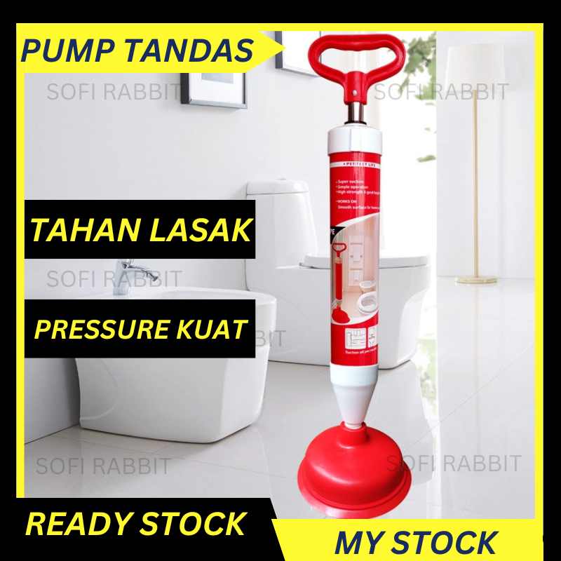 Harga Kilang High Pressure Pump Drain Buster Toilet Plug Sink Plunger