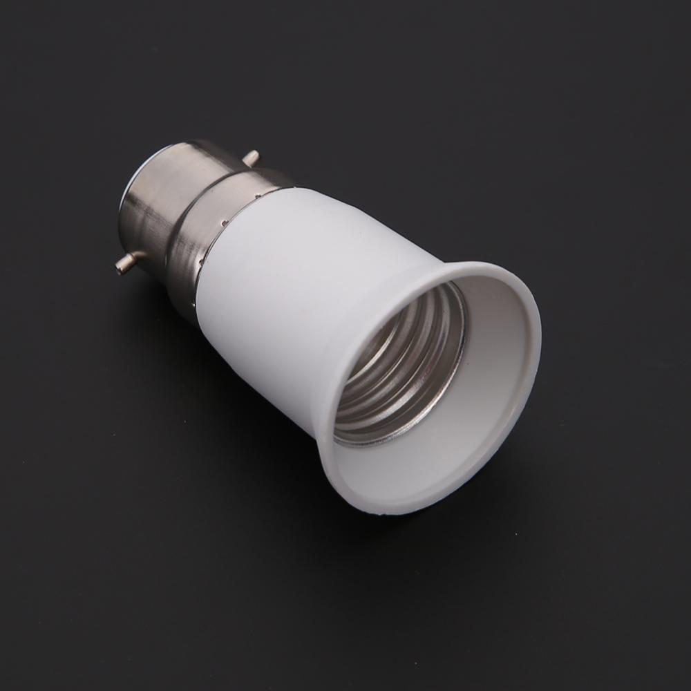 B22 to E27 LED Halogen CFL Light Base Bulb Lamp Adapter Converter Socket