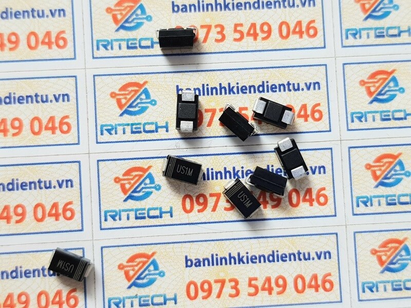 Us1m diode chỉnh lưu 1a/100v do-214ac