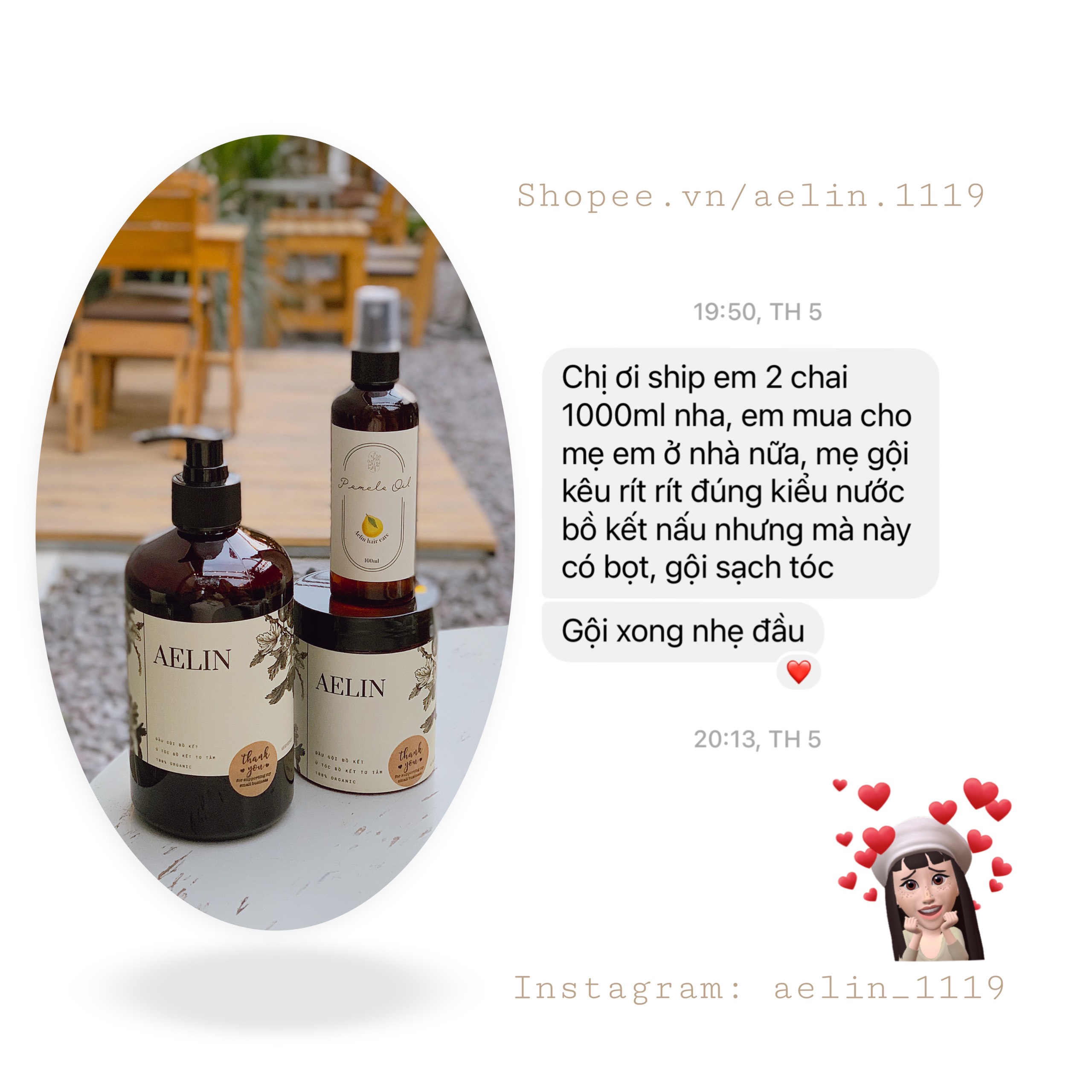 Dầu Gội Bồ Kết Thảo Mộc AELIN