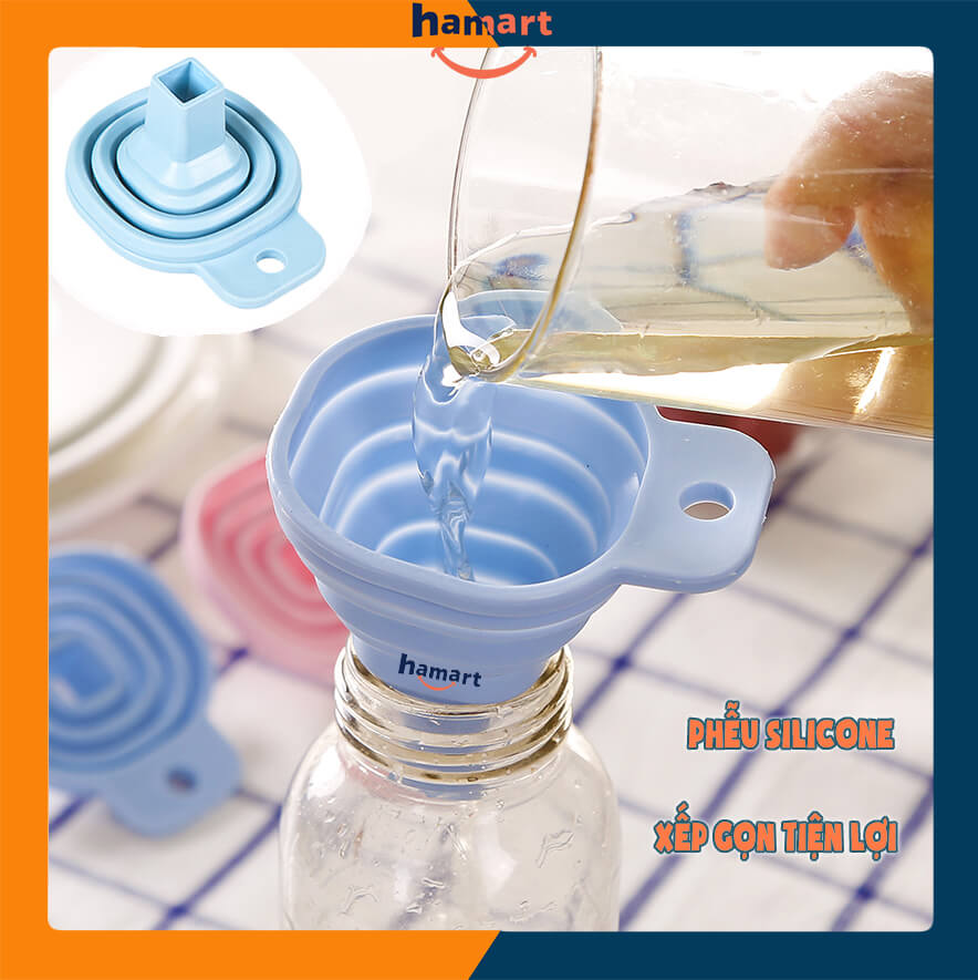 Phễu Rót Nước Phễu Silicon Xếp Gọn Tiện Lợi