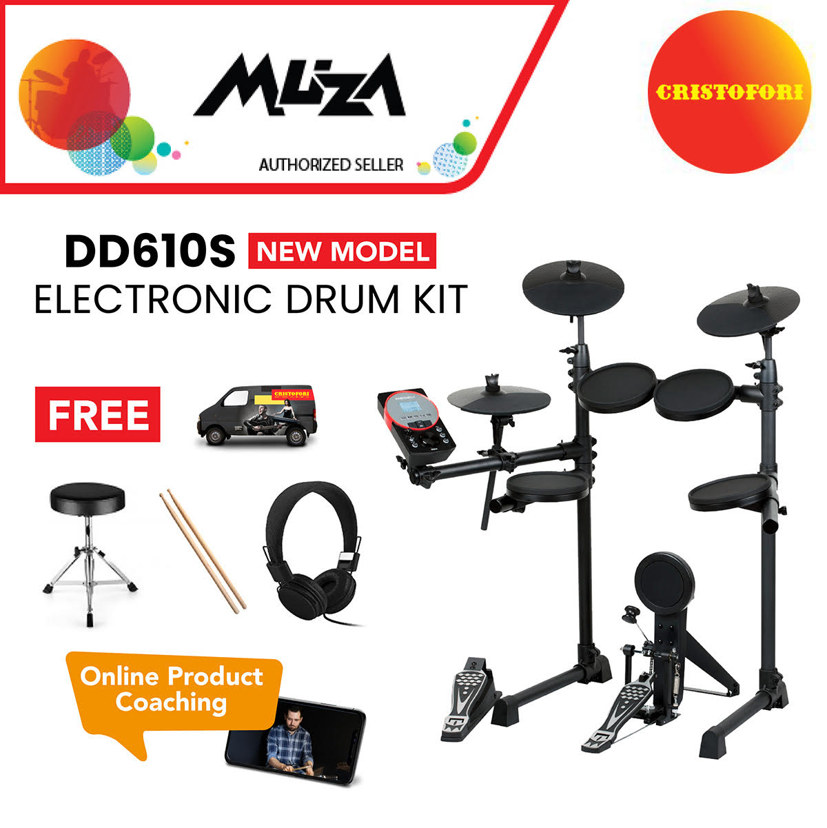 toy electronic drum kit